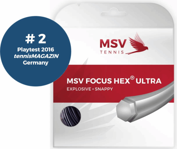 MSV Tennis - Focus Hex Ultra - schwarz